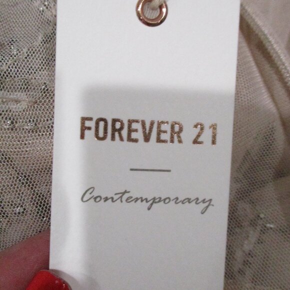 Forever 21 Contemporary Sheer Beaded Spaghetti Strap Maxi Dress - Picture 9 of 10